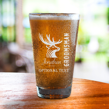 Personalized Pint Glasses Groomsmen Gifts